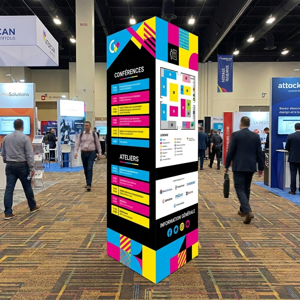 Impression Totem Caractères Enseignes