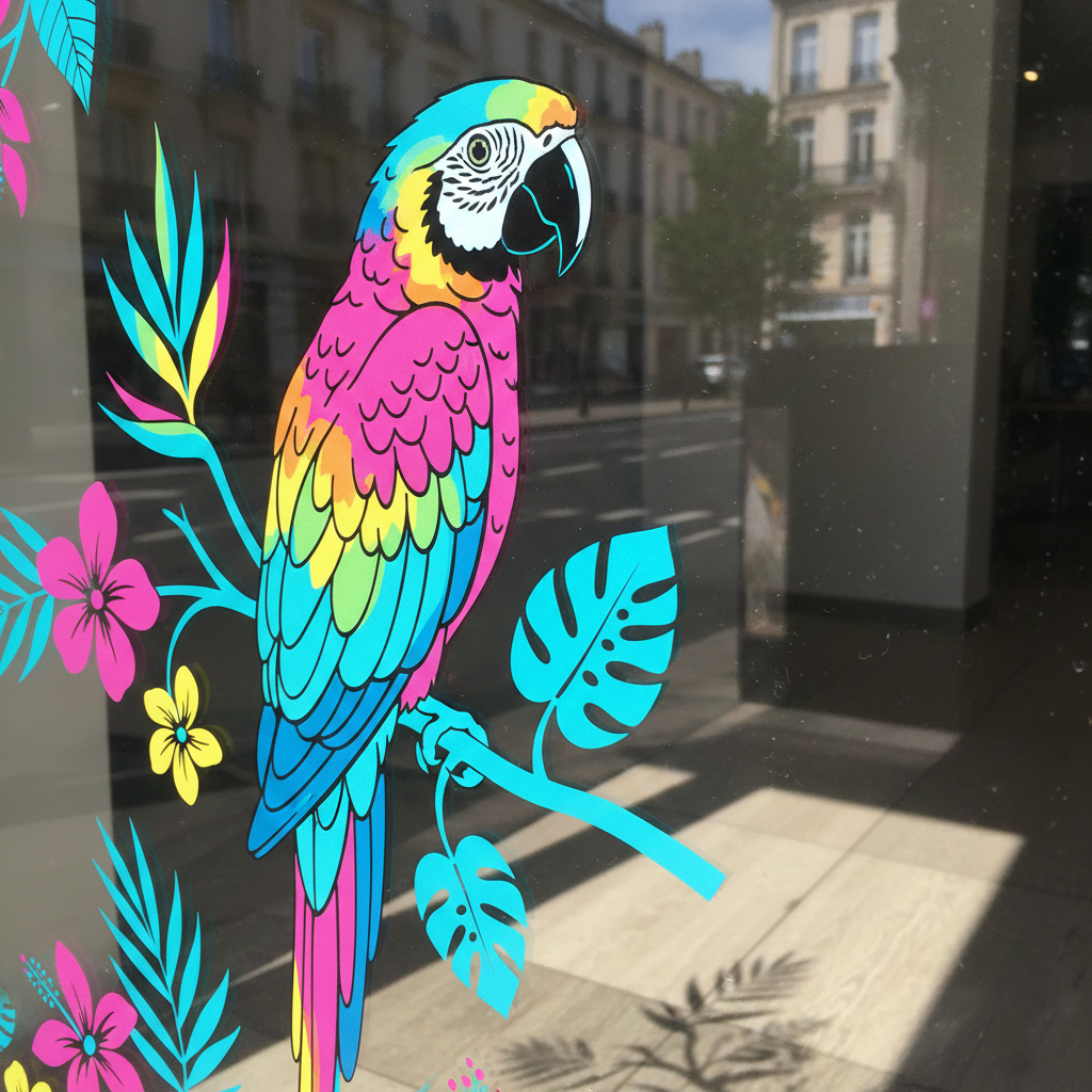 Impression Vitrophanie Caractères Enseignes