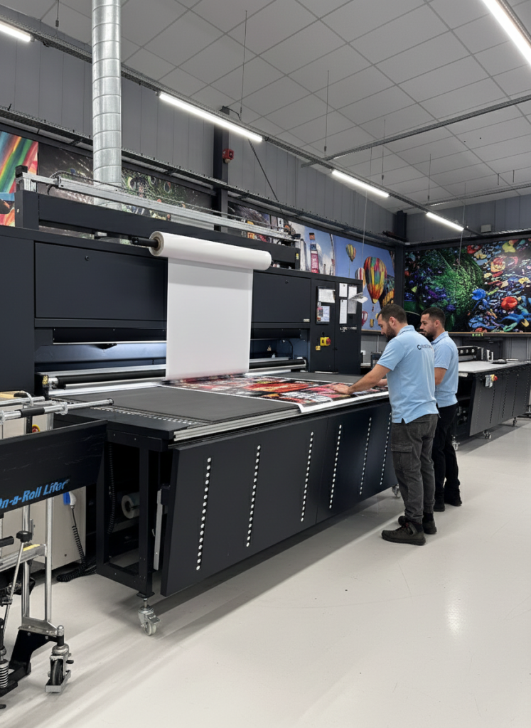 Plastification chez Caractères Enseignes